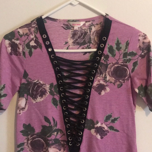 Purple Roses Shirt - Picture 2 of 4